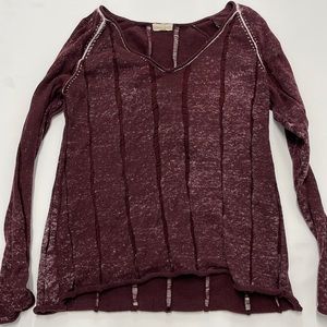 Gilded Intent Red Long Sleeve Shirt Size L